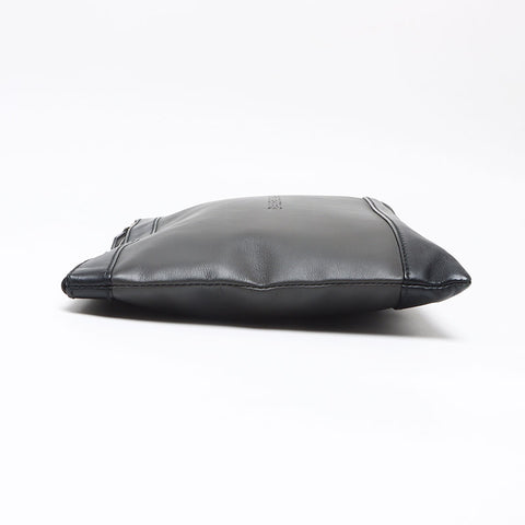 BALENCIAGA Navy clip M Clutch bag black WS13481