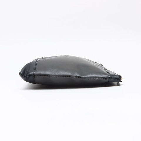 BALENCIAGA Navy clip M Clutch bag black WS13481