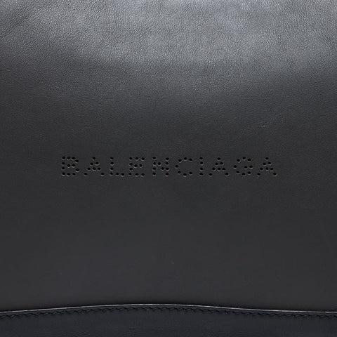 BALENCIAGA Navy clip M Clutch bag black WS13481