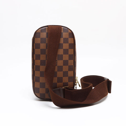 LOUIS VUITTON 2008 Pochette Gange Damier Shoulder Bag Brown WS13485