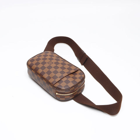 LOUIS VUITTON 2008 Pochette Gange Damier Shoulder Bag Brown WS13485