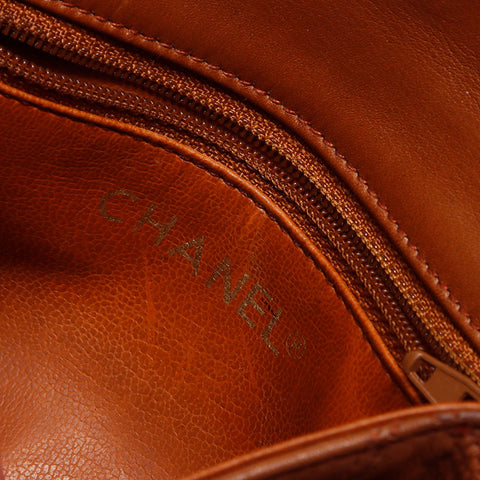 CHANEL Waist Bag Lamb Gold Plated COCO Mark Shoulder Bag Brown WS13486