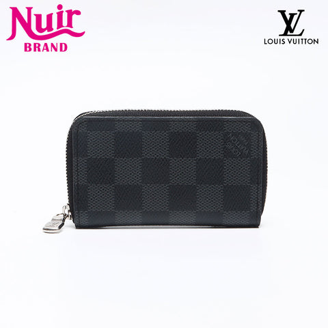 LOUIS VUITTON 2020 Damier Zippy Coin Purse Coin case black WS13494