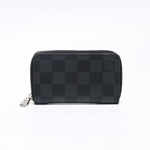LOUIS VUITTON 2020 Damier Zippy Coin Purse Coin case black WS13494