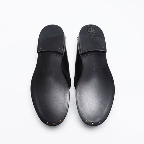 グッチ GUCCI ローファー レザー ロゴ Size:36.5 23.5cm パンプス ブラック WS13498
