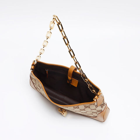 グッチ GUCCI GGキャンバス ジャッキー チェーン ミニ ショルダーバッグ ベージュ WS13502