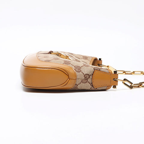 グッチ GUCCI GGキャンバス ジャッキー チェーン ミニ ショルダーバッグ ベージュ WS13502