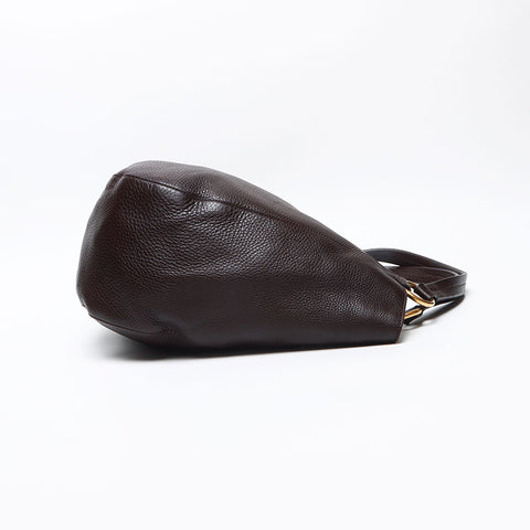 グッチ GUCCI レザー インターロッキング G ショルダーバッグ ブラウン WS13505