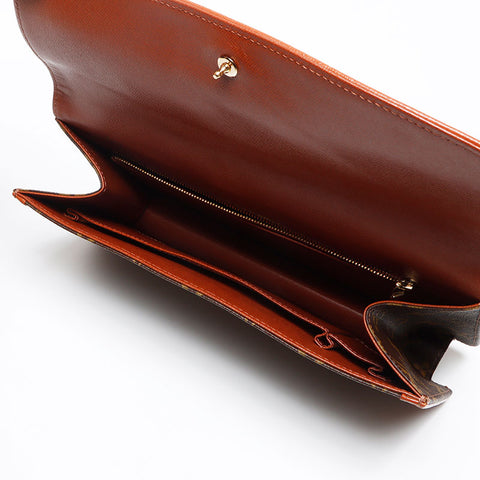 LOUIS VUITTON Pochette Dame GM Monogram 1988 Clutch bag Brown WS13506