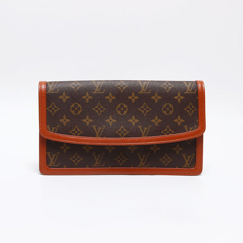 LOUIS VUITTON Pochette Dame GM Monogram 1988 Clutch bag Brown WS13506