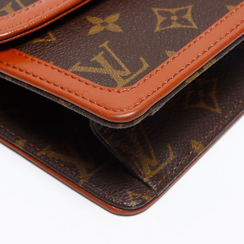 LOUIS VUITTON Pochette Dame GM Monogram 1988 Clutch bag Brown WS13506