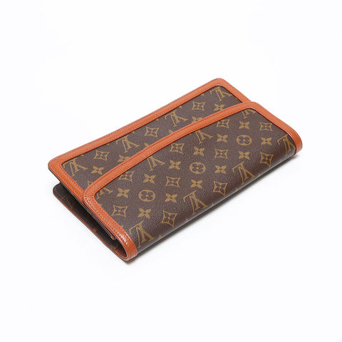 LOUIS VUITTON Pochette Dame GM Monogram 1988 Clutch bag Brown WS13506
