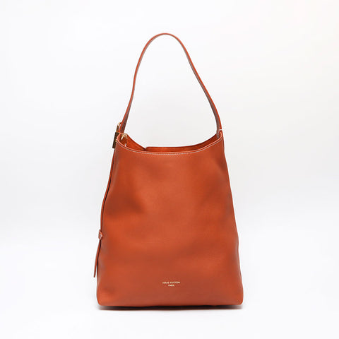 ルイ・ヴィトン LOUIS VUITTON ロウキー ホーボー MM コニャック ポーチ付き M24974 ショルダーバッグ ブラウン WS13508