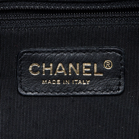 CHANEL Caviar Skin COCO Mark 8th Series Boston bag black WS13509