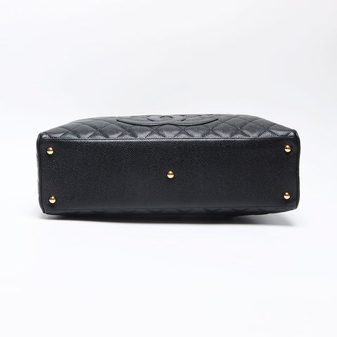 CHANEL Caviar Skin COCO Mark 8th Series Boston bag black WS13509