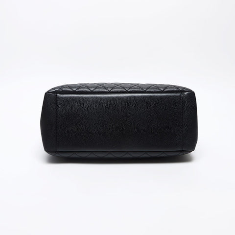 CHANEL GST Caviar Skin Matelasse Silver Metal 14 series Shoulder Bag black WS13510