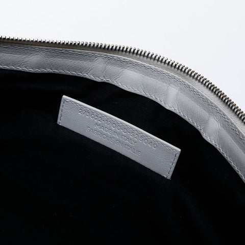 BALENCIAGA Classic Clip M 273022 Leather Clutch bag white WS13515