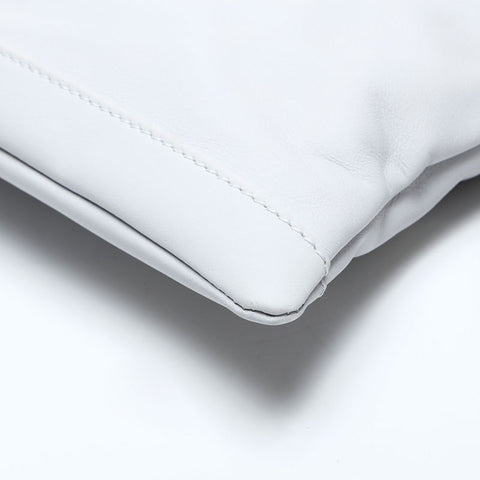 BALENCIAGA Classic Clip M 273022 Leather Clutch bag white WS13515