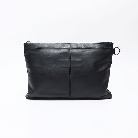 BALENCIAGA Classic Clip M 273022 Leather Clutch bag black WS13516