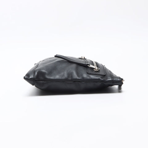 BALENCIAGA Classic Clip M 273022 Leather Clutch bag black WS13516