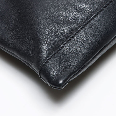BALENCIAGA Classic Clip M 273022 Leather Clutch bag black WS13516