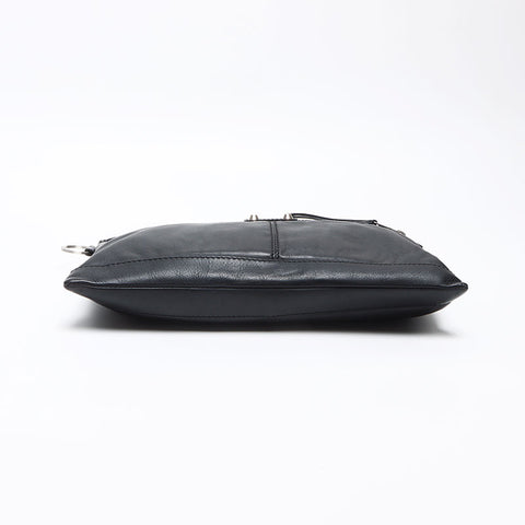 BALENCIAGA Classic Clip M 273022 Leather Clutch bag black WS13516