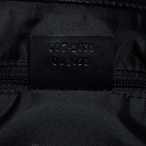 GUCCI Jackie GG Canvas Canvas Leather Shoulder Bag black WS13518