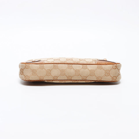 GUCCI GG canvas leather 120940 Shoulder Bag beige WS13520