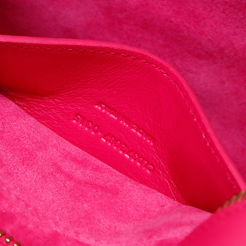 イヴ・サンローラン YVES SAINT LAURENT モノグラム カバス 357395 2WAY レザー ショルダーバッグ ピンク WS13521