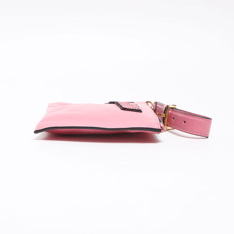 ミュウ ミュウ Miu Miu ロゴ レザー トラベルポーチ クラッチバッグ ピンク WS13525