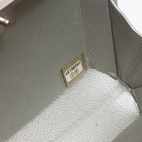 CHANEL COCO Mark Purse 16th Series Clutch bag Silver WS13526