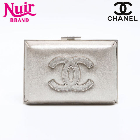 CHANEL COCO Mark Purse 16th Series Clutch bag Silver WS13526