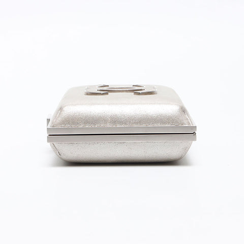 CHANEL COCO Mark Purse 16th Series Clutch bag Silver WS13526