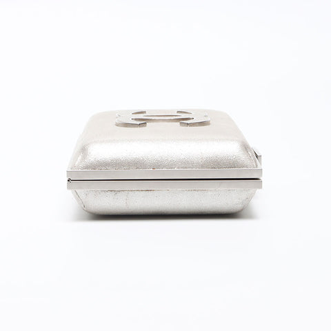 CHANEL COCO Mark Purse 16th Series Clutch bag Silver WS13526