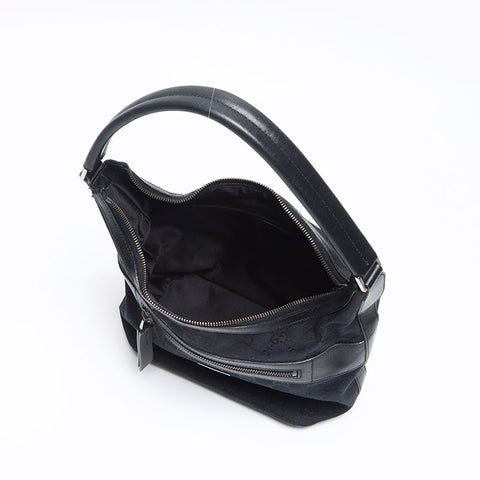 GUCCI GG Canvas One Shoulder Bag Handbag black WS13528