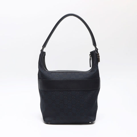 GUCCI GG Canvas One Shoulder Bag Handbag black WS13528