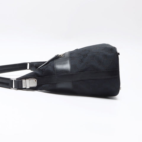 GUCCI GG Canvas One Shoulder Bag Handbag black WS13528