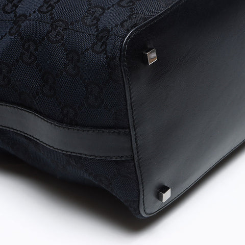 GUCCI GG Canvas One Shoulder Bag Handbag black WS13528