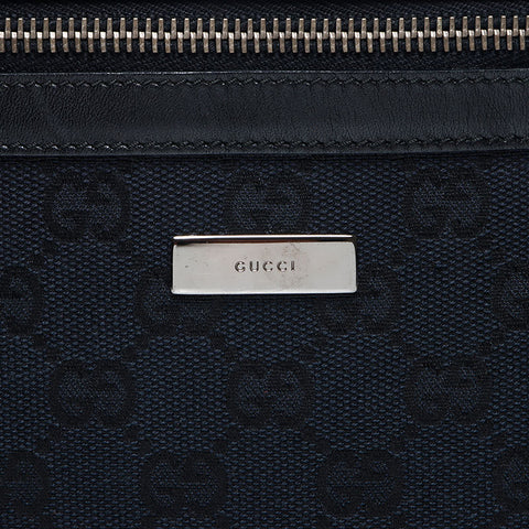 GUCCI GG Canvas One Shoulder Bag Handbag black WS13528