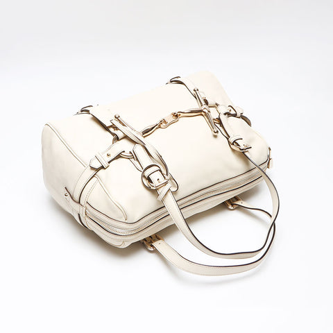 GUCCI 85th Hand Boston bag Ivory WS13530