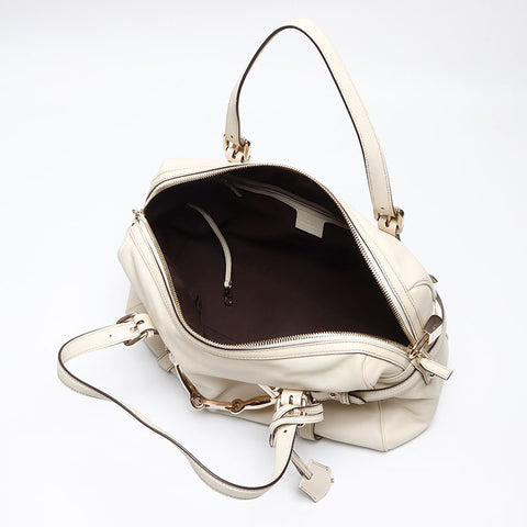GUCCI 85th Hand Boston bag Ivory WS13530