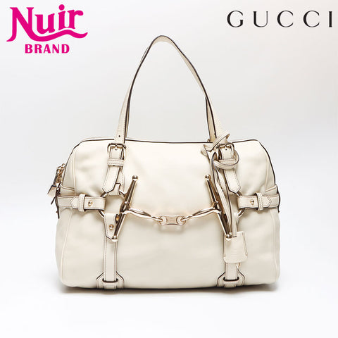 GUCCI 85th Hand Boston bag Ivory WS13530