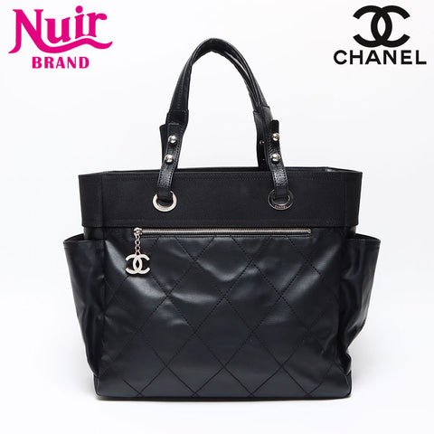 シャネル CHANEL パリビアリッツGM 16番台 トートバッグ ブラック WS13533