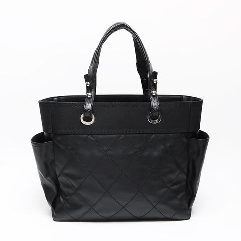 シャネル CHANEL パリビアリッツGM 16番台 トートバッグ ブラック WS13533