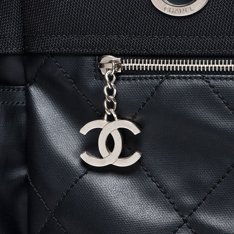 シャネル CHANEL パリビアリッツGM 16番台 トートバッグ ブラック WS13533