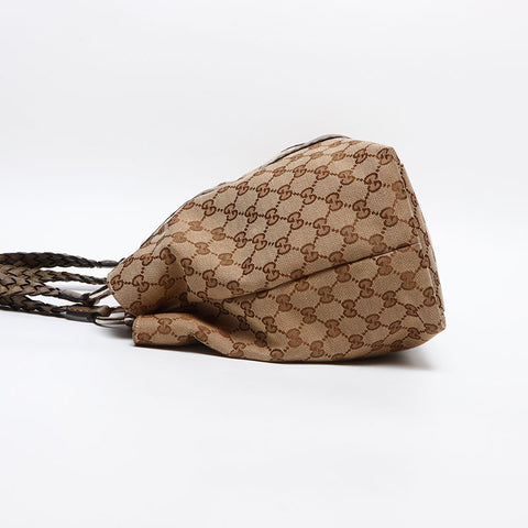 GUCCI GG Canvas Bamboo Tote Bag beige WS13537