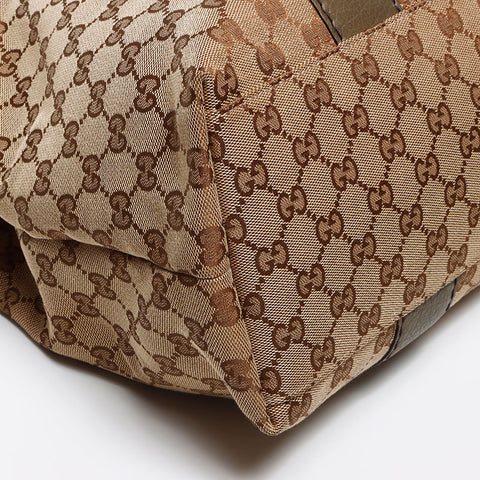 GUCCI GG Canvas Bamboo Tote Bag beige WS13537