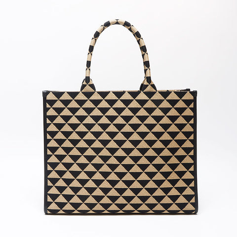 PRADA 1BA356 Symbol Embroidery Tote Bag multicolor WS13539