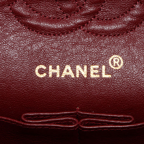 シャネル CHANEL 2番台 ラム ダブルフラップ クラシック 23cm ショルダーバッグ ブラック WS13541