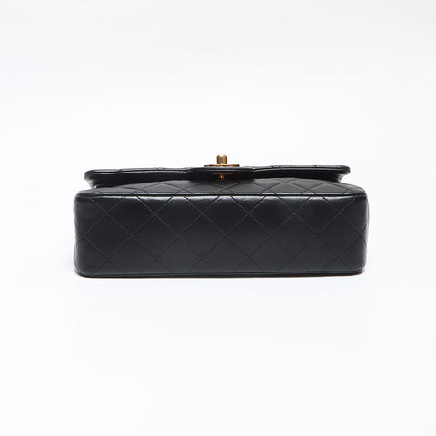 シャネル CHANEL 2番台 ラム ダブルフラップ クラシック 23cm ショルダーバッグ ブラック WS13541